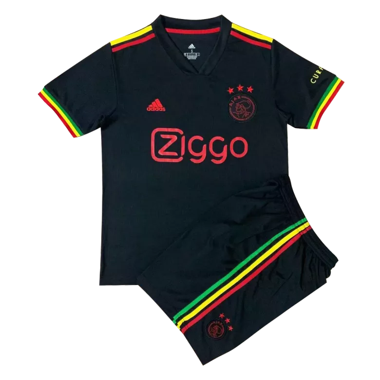 Ajax Third Away Kids Soccer Jerseys Kit 2021/22 - vstockx