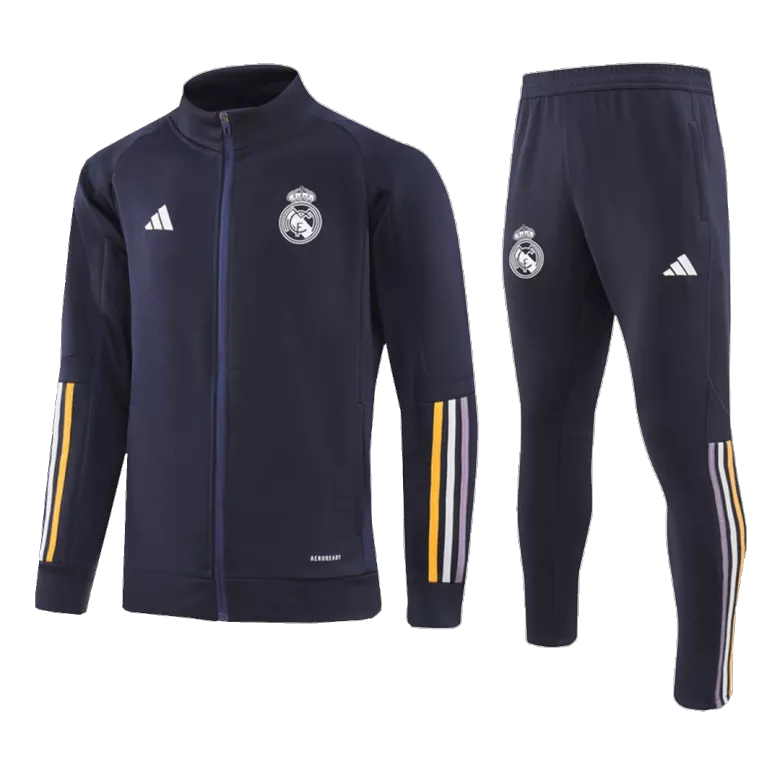 Real Madrid Jacket Tracksuit 2023/24 Kids Navy - vstockx