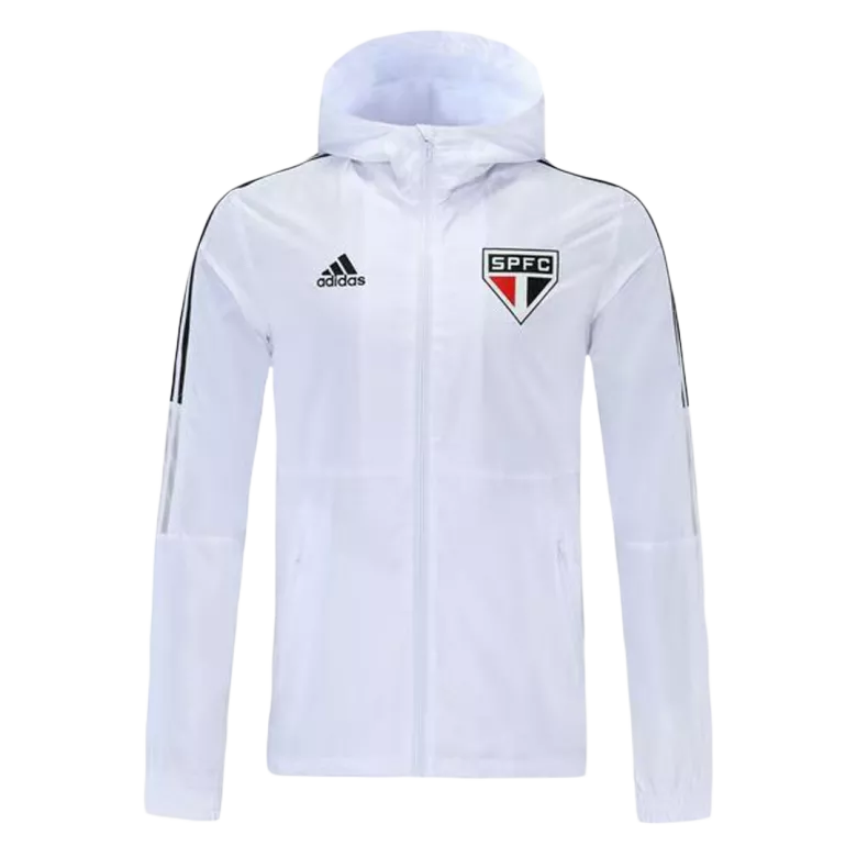 Sao Paulo FC Hoodie Windbreaker Jacket 2021/22 - White - vstockx