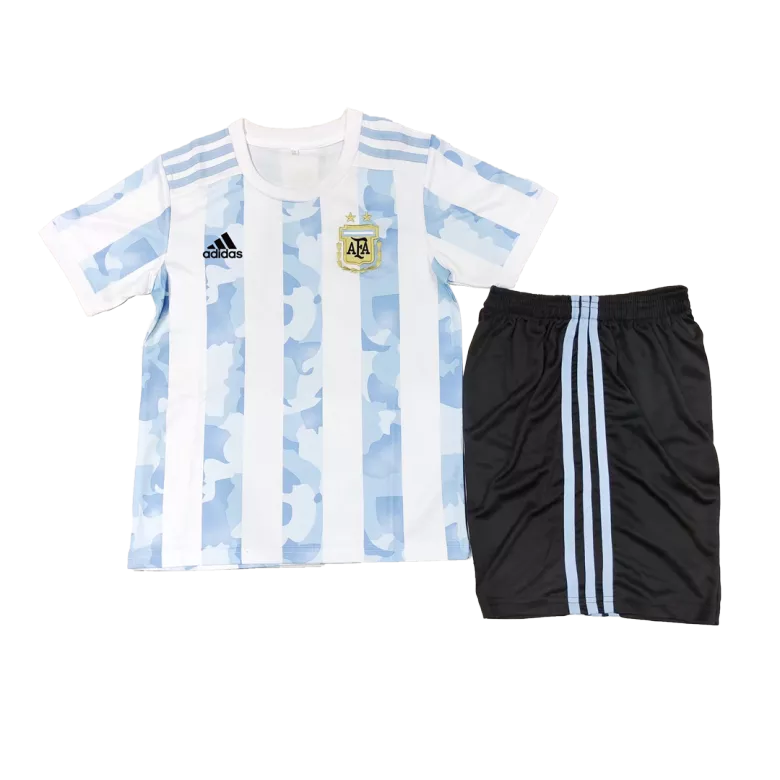 Argentina Home Kids Soccer Jerseys Kit 2021 - vstockx