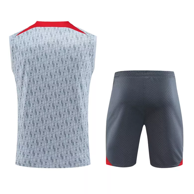 Liverpool Jerseys Sleeveless Training Kit 2023/24 Gray - vstockx