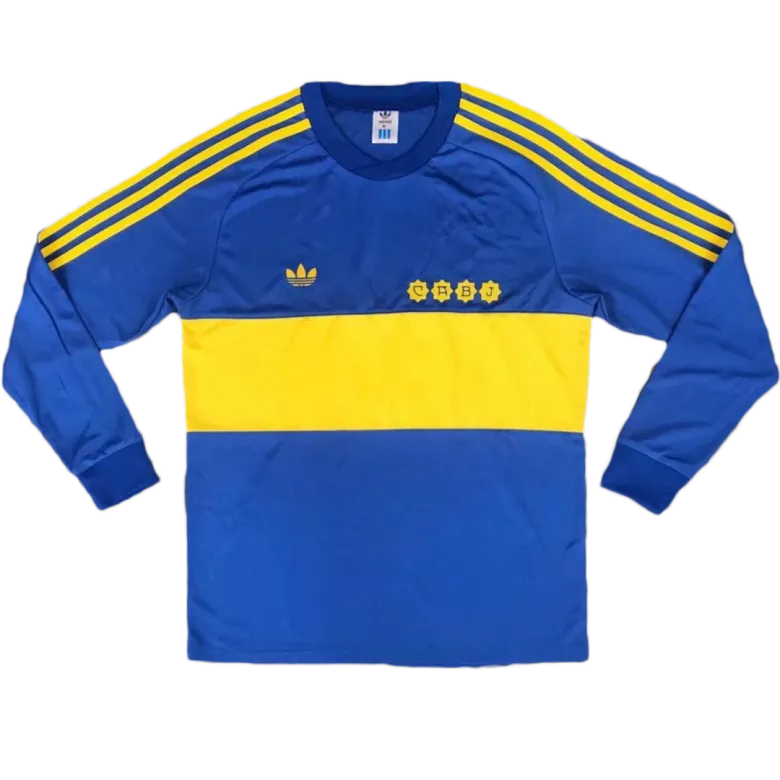 Vintage Soccer Jersey Boca Juniors Home Long Sleeve 1981 - vstockx