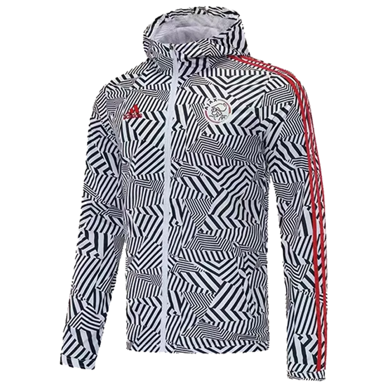 Ajax Hoodie Windbreaker Jacket 2021/22 - White&Black              �� - vstockx