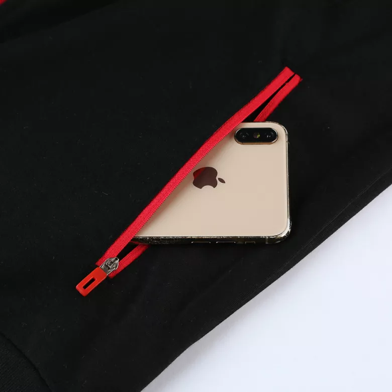 Manchester United Hoodie Jacket Tracksuit 2021/22 Black - vstockx