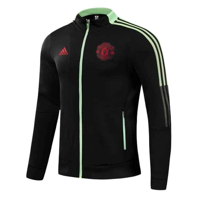 Manchester United Jacket Tracksuit 2021/22 Kids Black - vstockx
