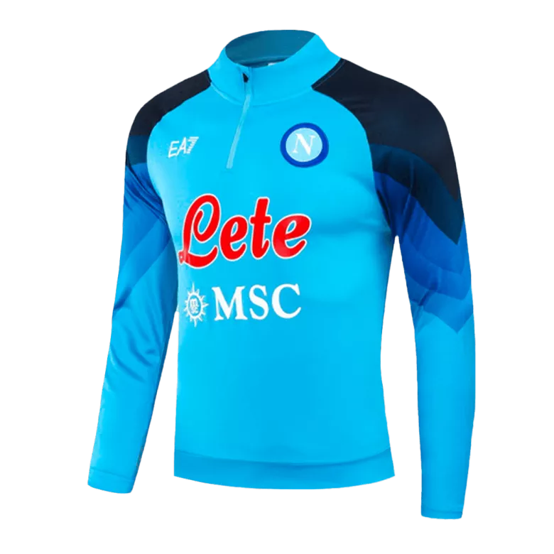 Napoli 1/4 Zip Tracksuit 2023/24 Kids Blue - vstockx