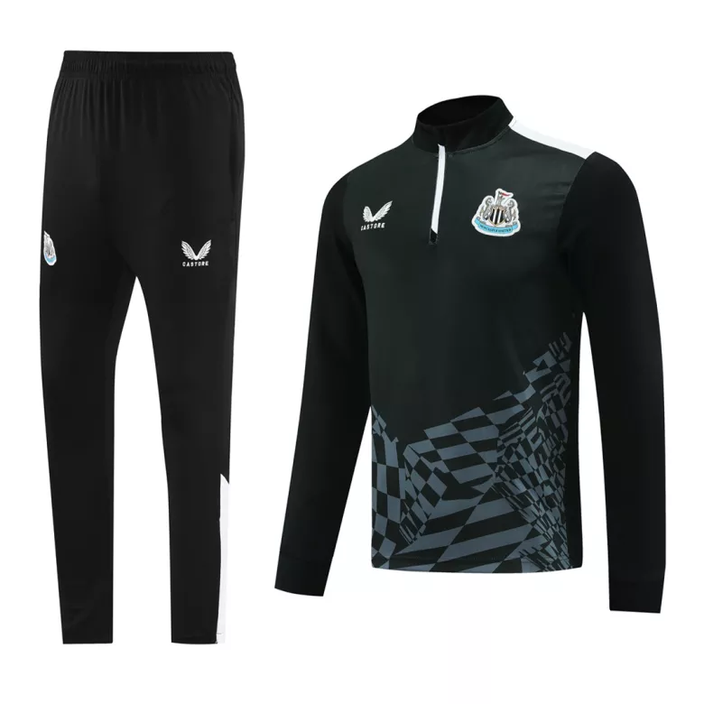 Newcastle United 1/4 Zip Tracksuit 2023/24 Black - vstockx