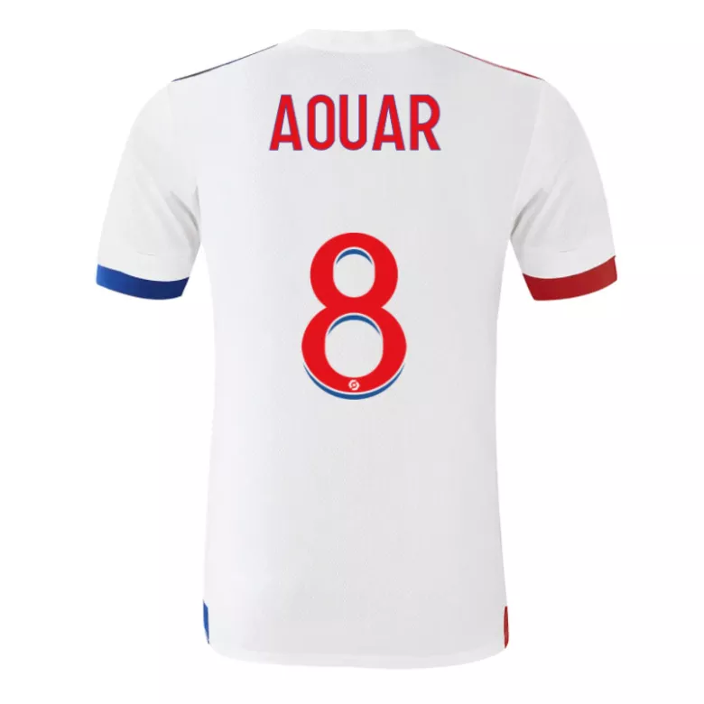 AOUAR #8 Olympique Lyonnais Home Soccer Jersey 2020/21 - vstockx
