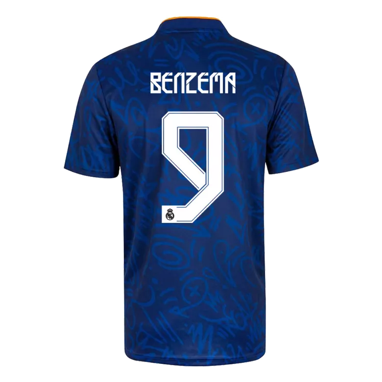 BENZEMA #9 Real Madrid Away Soccer Jersey 2021/22 - vstockx