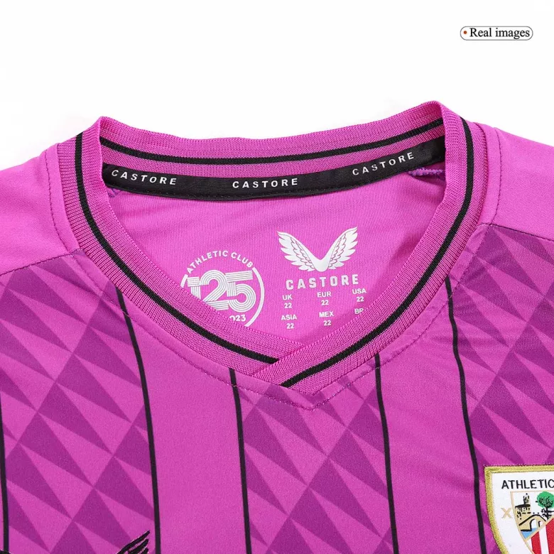 Athletic Club de Bilbao Goalkeeper Kids Soccer Jerseys Kit 2023/24 - vstockx