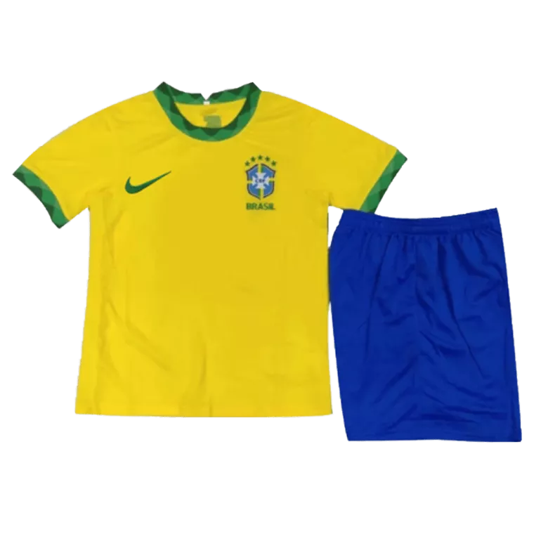 Brazil Home Kids Soccer Jerseys Kit 2021              �� - vstockx