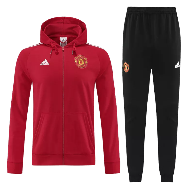 Manchester United Hoodie Tracksuit 2022/23 Red - vstockx