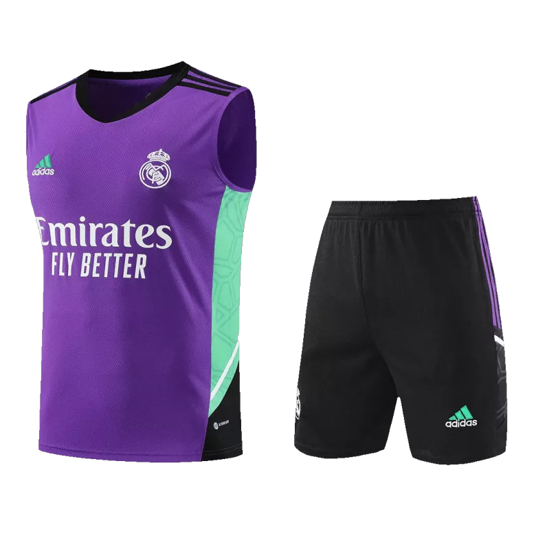 Real Madrid Jerseys Sleeveless Training Kit 2022/23 Purple - vstockx