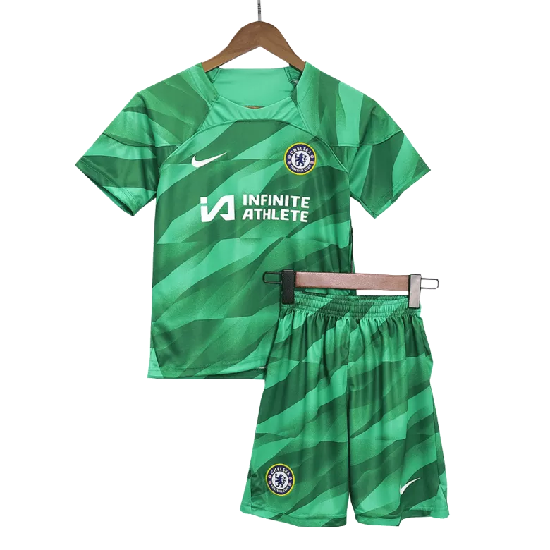 Chelsea Goalkeeper Kids Soccer Jerseys Kit 2023/24 - vstockx