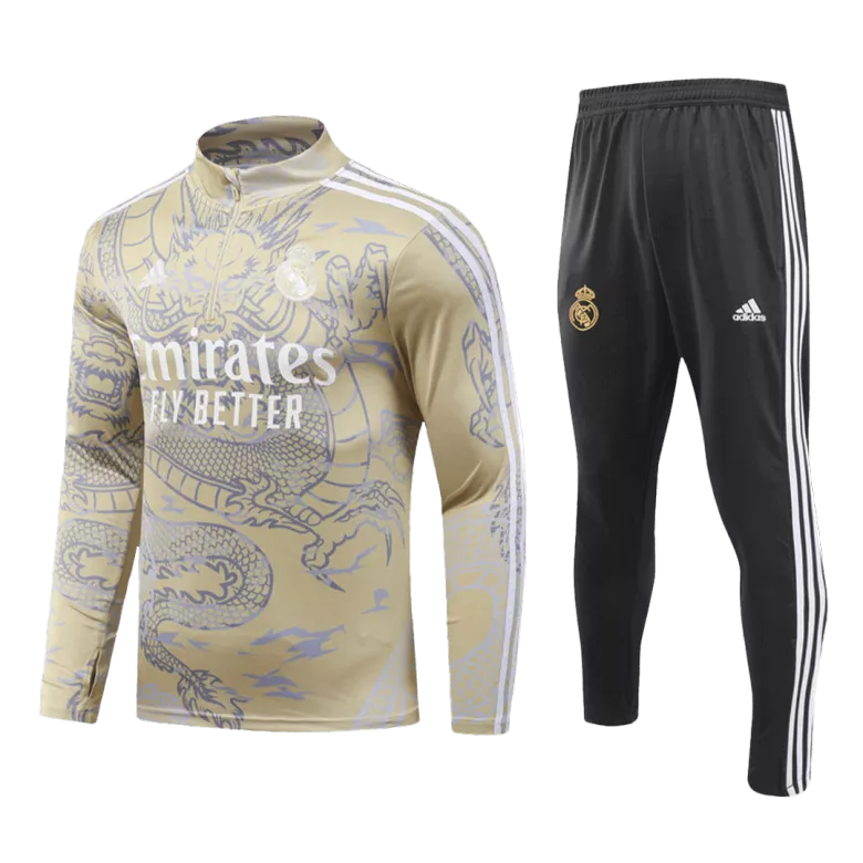 Real Madrid 1/4 Zip Tracksuit 2023/24 Yellow - vstockx