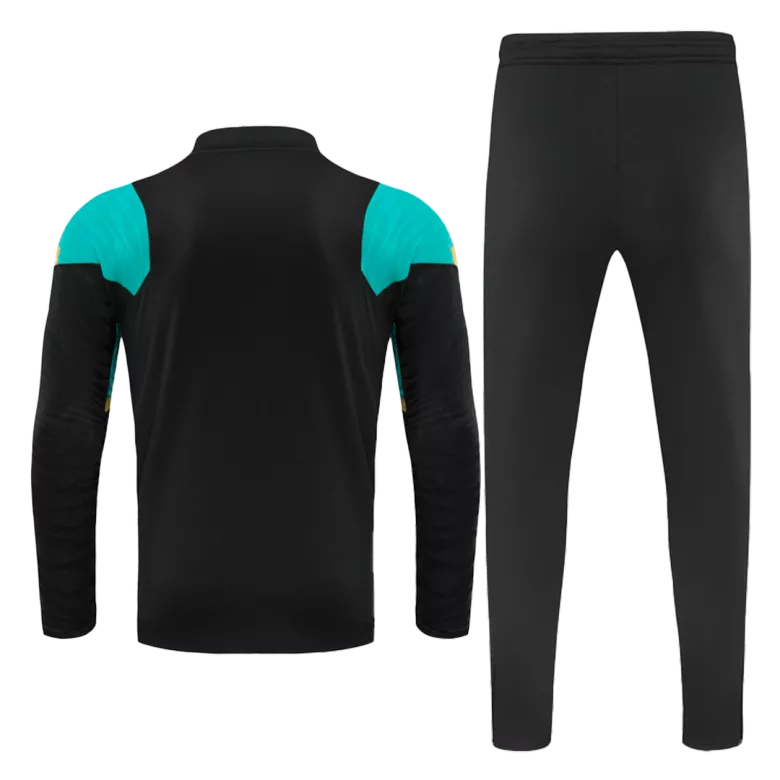 Liverpool 1/4 Zip Tracksuit 2021/22 Kids Black - vstockx