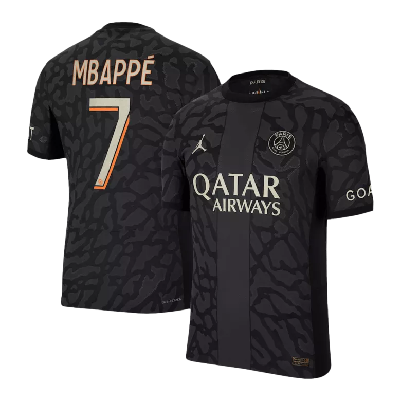 MBAPP�� #7 PSG Third Away Authentic Soccer Jersey 2023/24 - vstockx