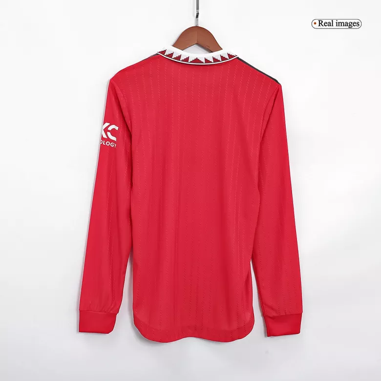 Authentic Manchester United Home Long Sleeve Soccer Jersey 2022/23 - vstockx