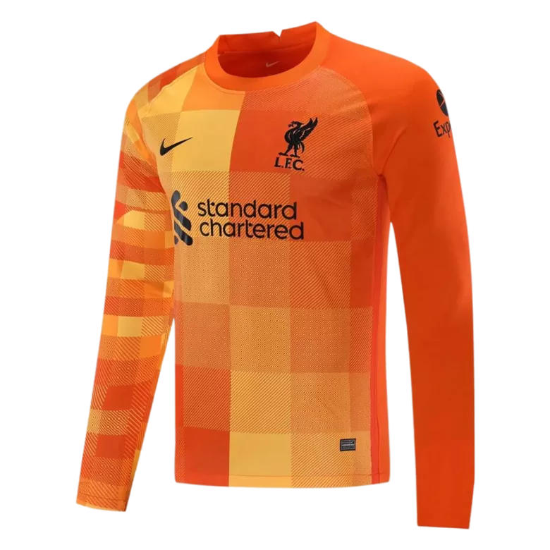Liverpool Goalkeeper Long Sleeve Soccer Jersey 2021/22 - vstockx