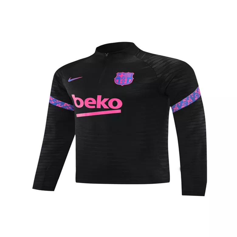 Barcelona 1/4 Zip Tracksuit 2021/22 Black - vstockx
