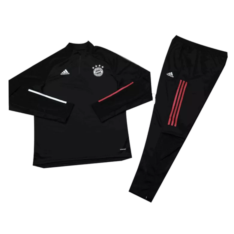 Bayern Munich 1/4 Zip Tracksuit 2020/21 Black - vstockx