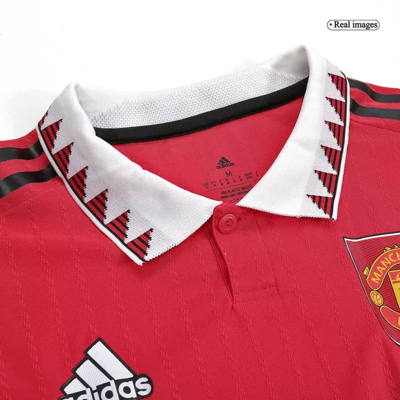 Authentic Manchester United Home Long Sleeve Soccer Jersey 2022/23 - vstockx