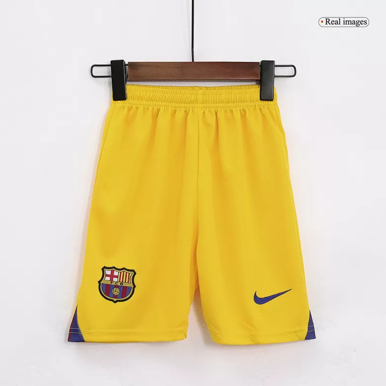 Barcelona Fourth Away Kids Jerseys Kit 2022/23 - vstockx