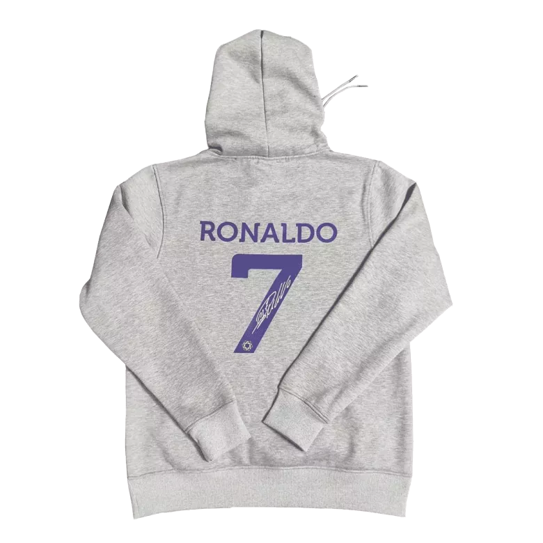 RONALDO #7 Al Nassr Sweater Hoodie 2022/23 Gray - vstockx