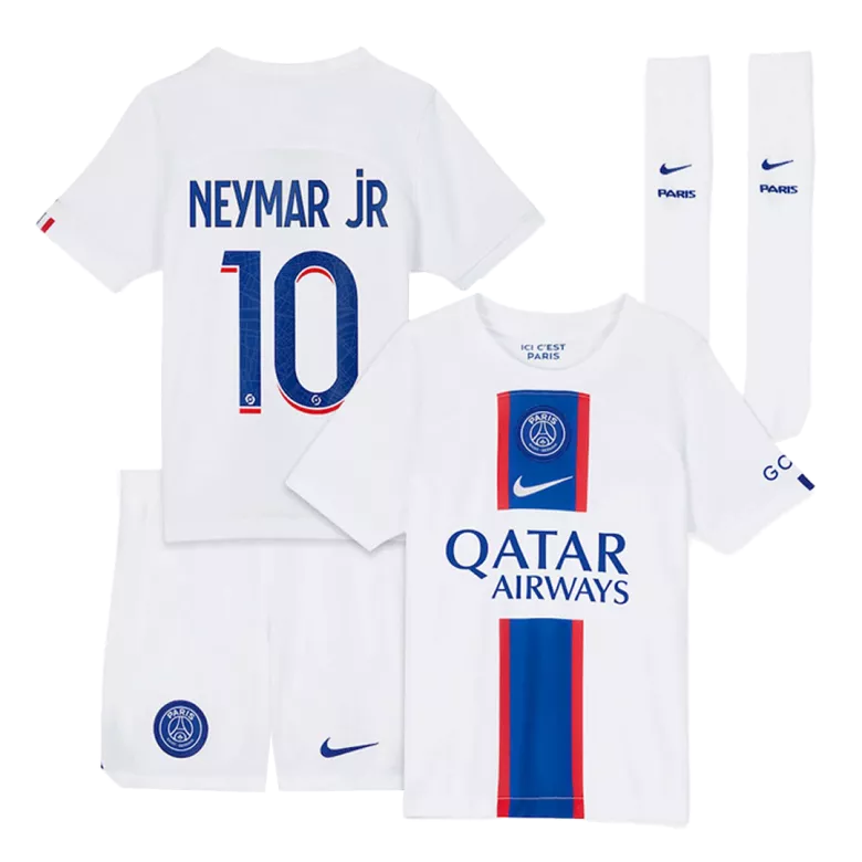 NEYMAR JR #10 PSG Third Away Kids Jerseys Full Kit 2022/23 - vstockx