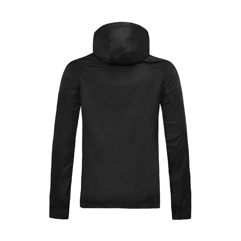 Real Madrid Hoodie Windbreaker Jacket 2020/21 - Black - vstockx