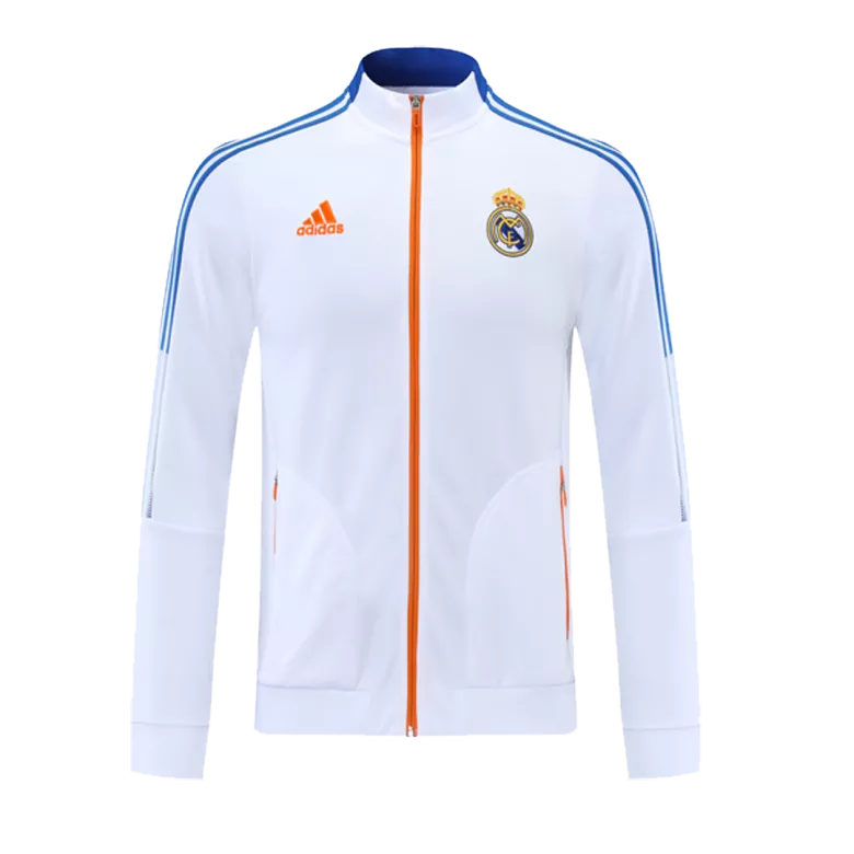 Real Madrid Track Jacket 2021/22 - White - vstockx