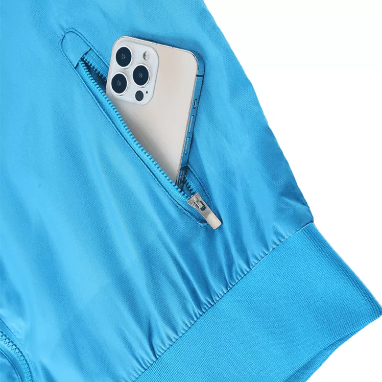 Napoli Hoodie Windbreaker Jacket 2022/23 - Blue&Black - vstockx