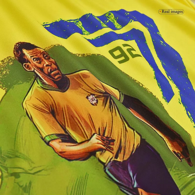 PEL�� Brazil Home Commemorative Jersey 2022 - vstockx