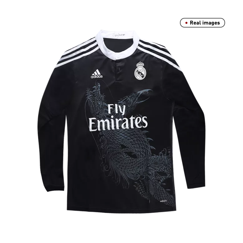 Real Madrid Away Long Sleeve Soccer Jersey 2014/15 - vstockx