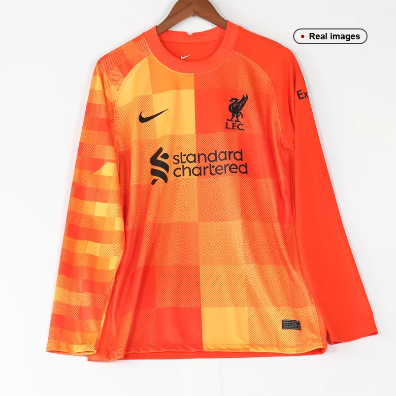 Liverpool Goalkeeper Long Sleeve Soccer Jersey 2021/22 - vstockx
