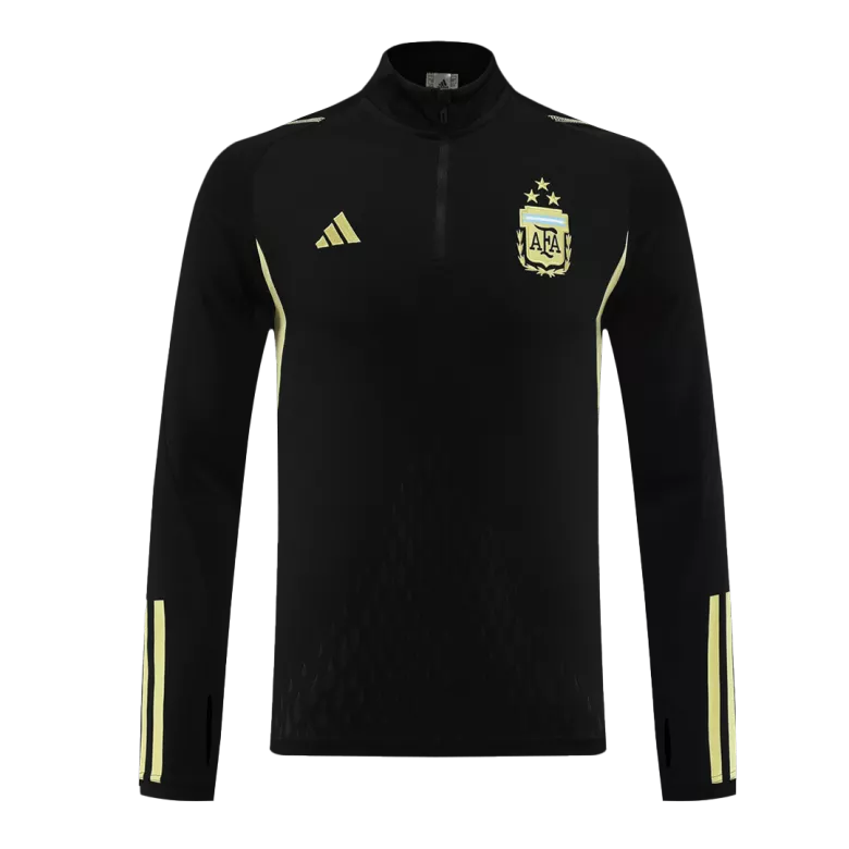 Argentina 1/4 Zip Tracksuit 2023/24 Black - vstockx