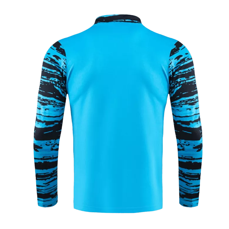 Al Nassr 1/4 Zip Tracksuit 2023 Kids Blue - vstockx