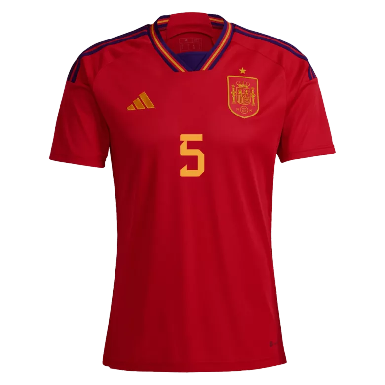 SERGIO #5 Spain Home Jersey World Cup 2022 - vstockx