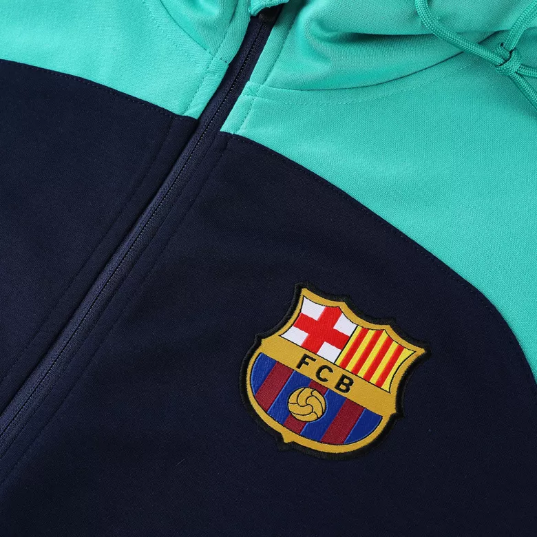 Barcelona Hoodie Tracksuit 2022/23 Green&Navy - vstockx