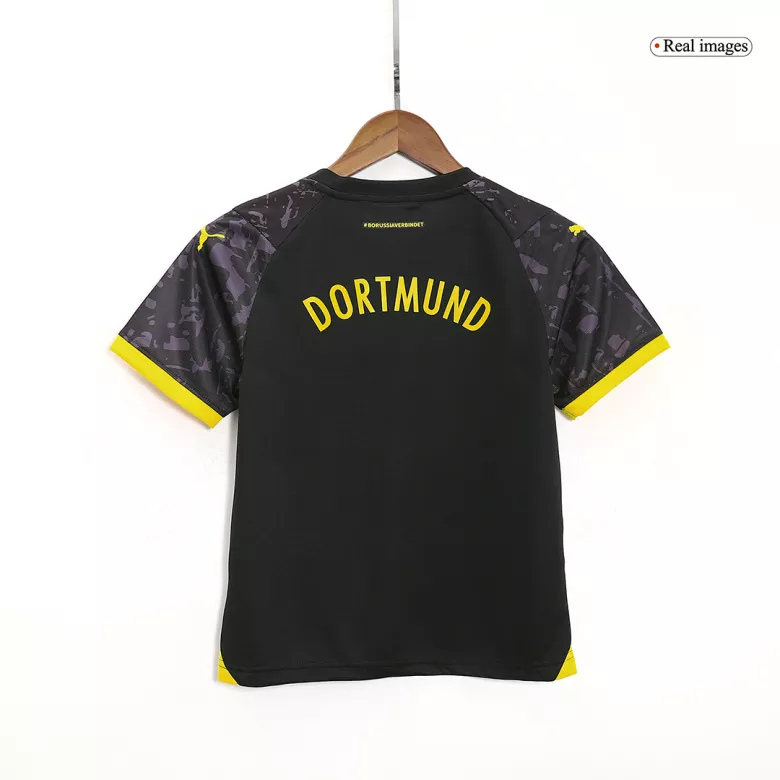 Borussia Dortmund Away Kids Soccer Jerseys Kit 2023/24 - vstockx
