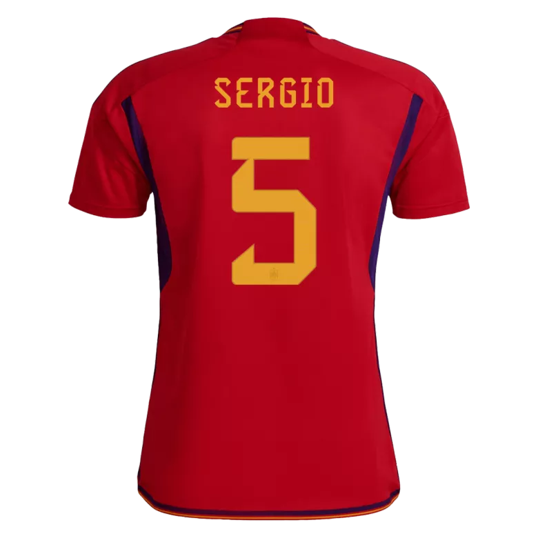 SERGIO #5 Spain Home Jersey World Cup 2022 - vstockx
