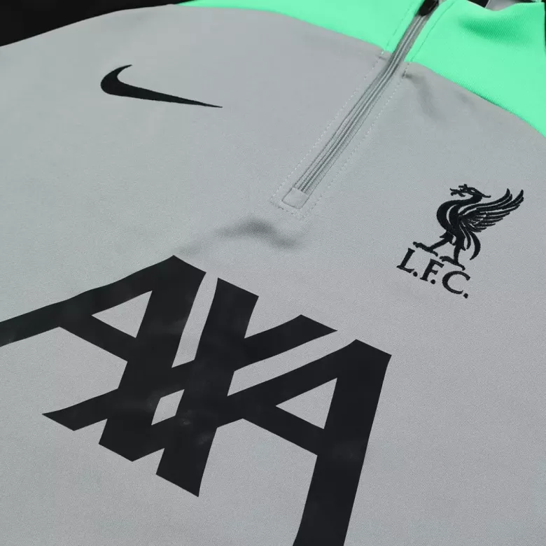 Liverpool 1/4 Zip Tracksuit 2023/24 Gray - vstockx