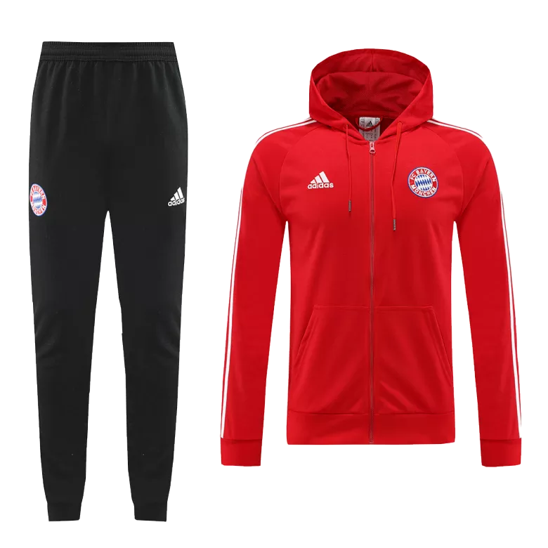 Bayern Munich Hoodie Tracksuit 2022/23 Red - vstockx