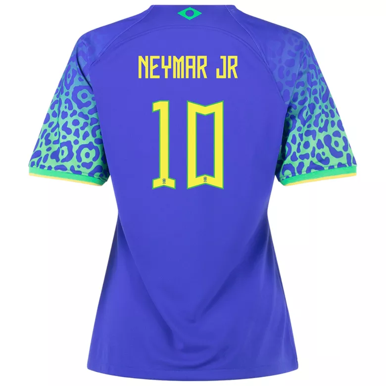 NEYMAR JR #10 Brazil Away Jersey World Cup 2022 Women - vstockx