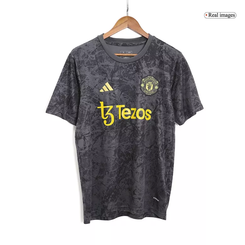 Manchester United Pre-Match Soccer Jersey 2023/24  grey - vstockx