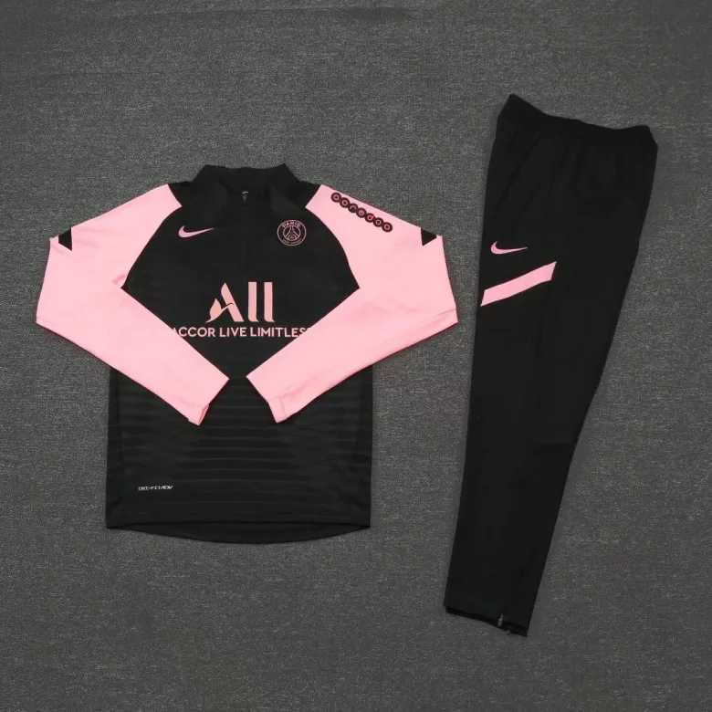 PSG 1/4 Zip Tracksuit 2021/22 Black&Pink - vstockx