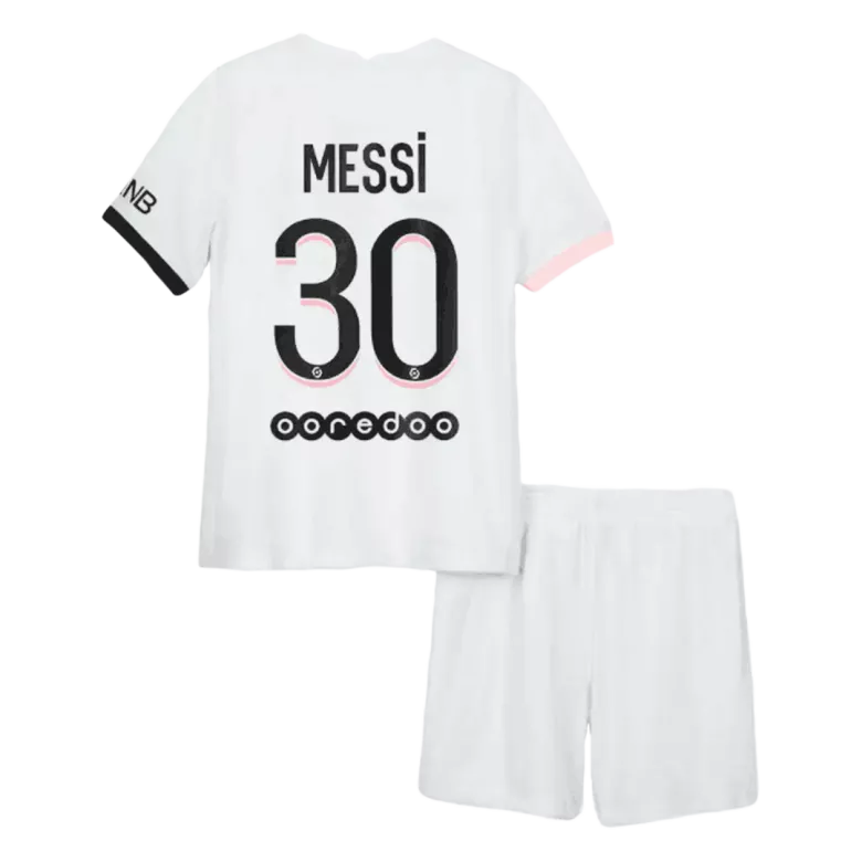 Messi #30 PSG Away Kids Soccer Jerseys Kit 2021/22 - vstockx