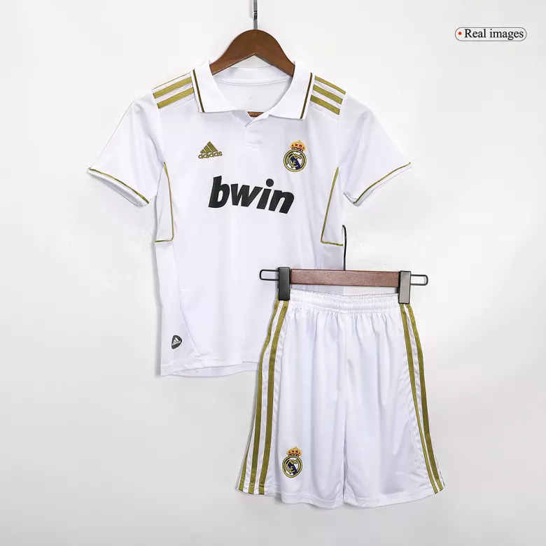 Real Madrid Home Kids Soccer Jerseys Kit 2011/12 - vstockx