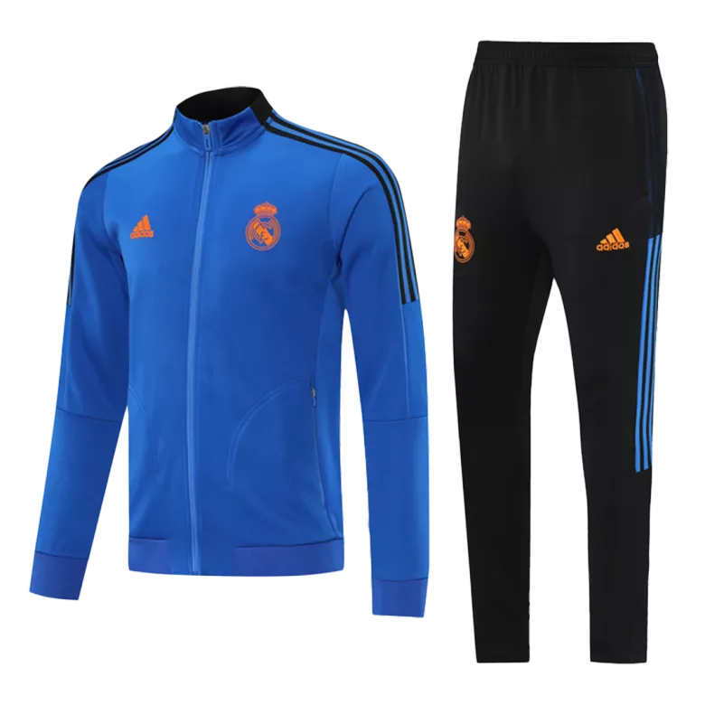 Real Madrid Jacket Tracksuit 2021/22 Blue - vstockx