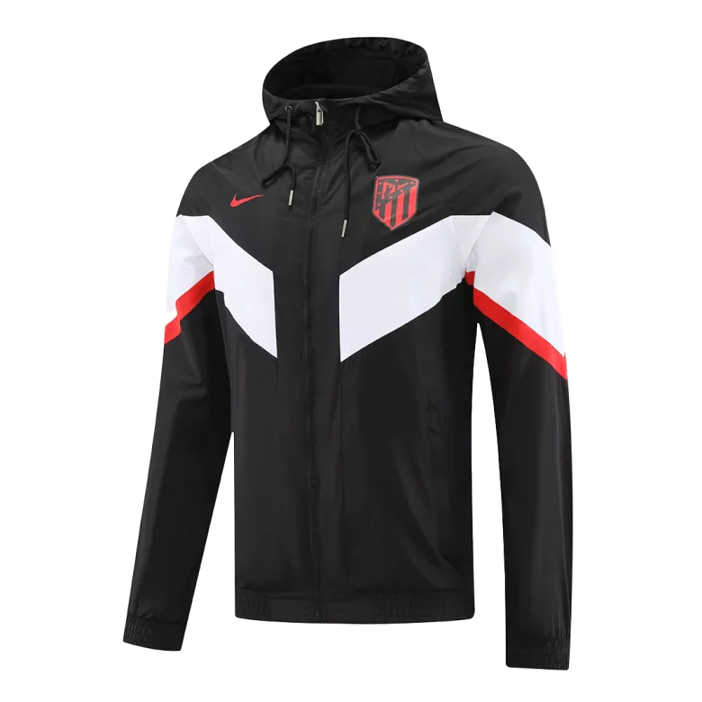 Atletico Madrid Hoodie Windbreaker Jacket 2022/23 - Black - vstockx